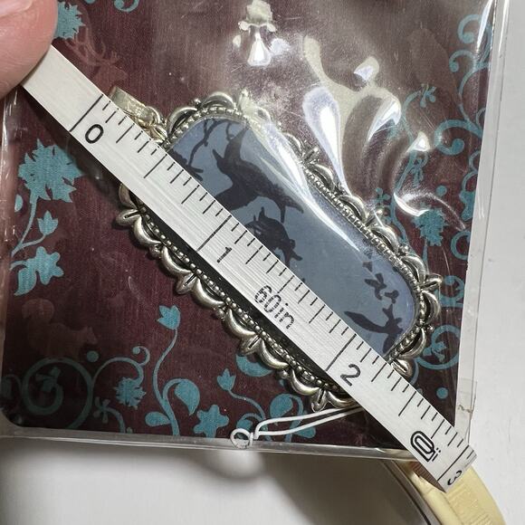 Blue Moon Beads Enchanted Planet Necklace Pendant Black Birds In Flight Jewelry - Picture 4 of 4